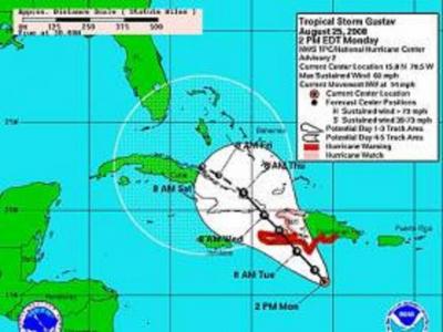 La actualidad dominicana...Ciclón en el Caribe