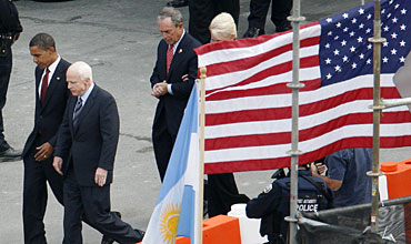 Obama y McCain, en la Zona Cero. (Foto: REUTERS)