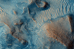 Un terreno arcilloso en Nilli Fossae, Marte, en una de las últimas imágenes de la MARS Reconnaissance Orbiter. (Foto: Hirise | Universidad de Arizona)