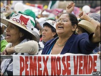 Manifestación en contra de la reforma energética (foto de archivo)