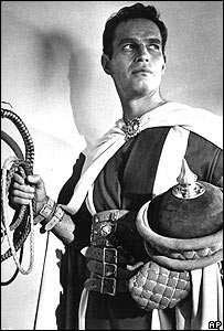 Charlton Heston en el papel de Ben-Hur