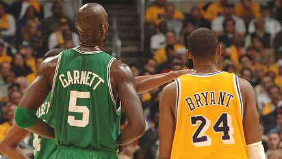 Kevin Garnett y Kobe Bryant