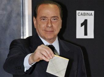 Berlusconi celebra el triunfo