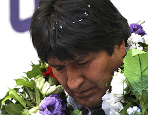 Morales, este miércoles en Tarija. (Foto: Gaston Brito | REUTERS)