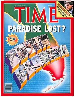  Portada de la revista <i>Time</i> del año 1981, cuando publicaron una historia sobre la Florida.