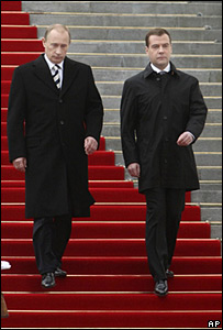 Vladimir Putin y Dmitry Medvedev