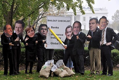 Protestas contra la cumbre en Washington. (Foto: EFE)