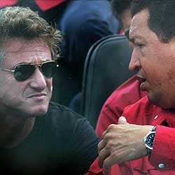 Sean Penn y Hugo Chávez