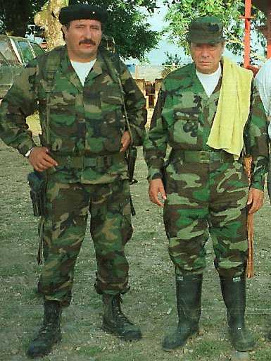 Jorge Briceño Suárez, alias Mono Jojoy (izq., junto al fallecido Marulanda): jefe militar de las FARC, es hermano de Germán Suárez (alias Grannobles), jefe del Frente 10 y acusado de matar a tres indigenistas de EEUU en 1999. AFP/Getty Images 