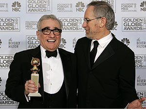 Martin Scorsese y Steven Spielberg en la gala del año pasado. (Foto: AP)