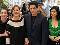 Julia Ormond, Franka Potente, Benicio del Toro y Catalina Sandino